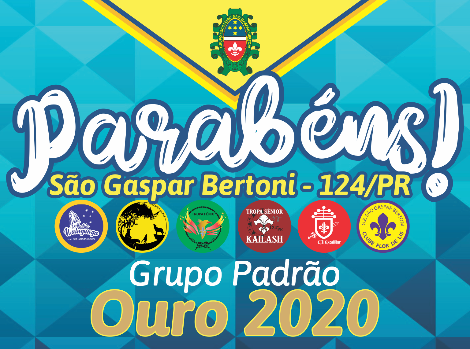 Leia mais sobre o artigo Grupo Escoteiro São Gaspar Bertoni é Padrão Ouro 2020.