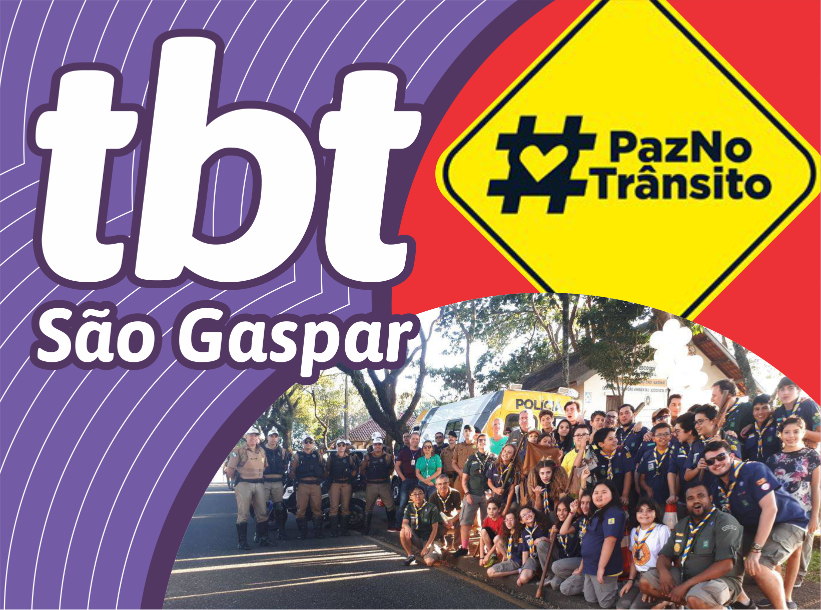 Leia mais sobre o artigo TBT São Gaspar: Dia Nacional da Paz no Trânsito, 2018.